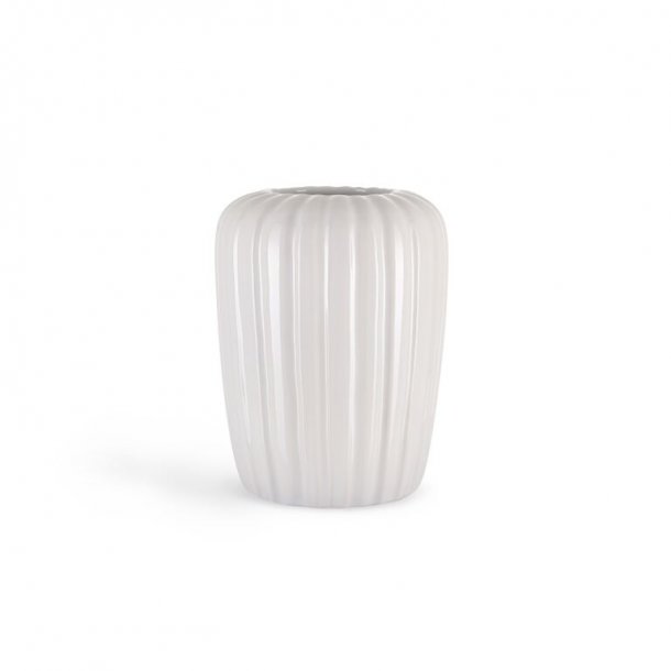 Eslau vase, a4, medium hvid, originalt dansk design og kvalitet