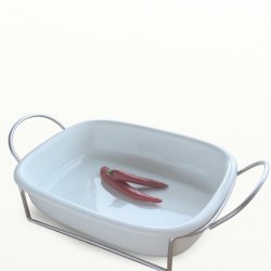 Lasagnefad 2,8 ltr - Mille serien - ovnfast porceln - Eslau varenr. 4023