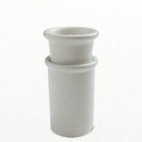 ESLAU porcelain spice mill, white gloss glaze