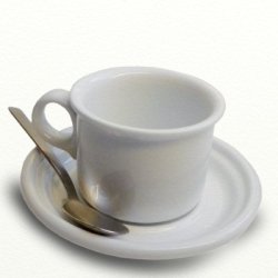 Kaffekop 0,18 l &amp; underkop  14,5 cm - Mille spisestel - design Tue.