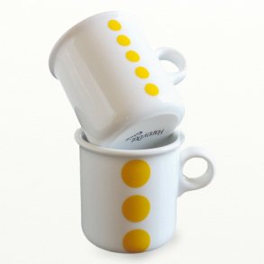 Krus 0,25 ltr - gule - Happydot serie - design tue & Dot design JCL